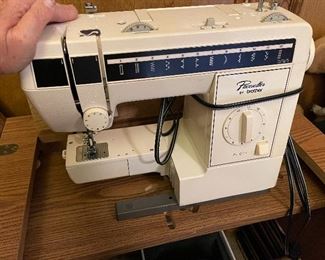 Brother Pacesetter Sewing Machine in Cabinet