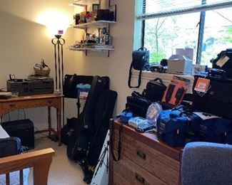 Dressers & another Smaller Size Desk, Floor Lamps