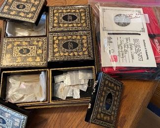 Antique Chinese Mother of Pearl Gaming Counters