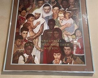 Norman Rockwell Large Framed Print