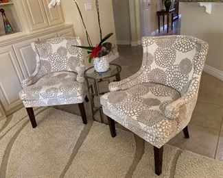 $140~ OBO~ CUSTOM DESIGNED ARM CHAIRS  ( TWO AVAILABLE)