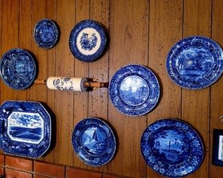 Flow Blue vintage plates