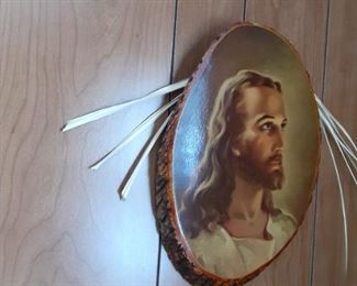 Jesus wood plaque