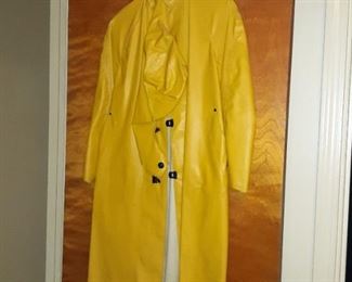 Vintage yellow raincoat