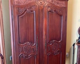 50- $595 - French style armoire 50”L x 23”D x 7’T 