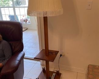 68- $75 Wood lamp table 							