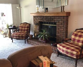 Pair French Provincial chairs