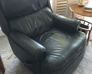 Leather recliner
