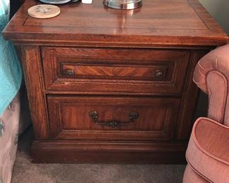 Two matching bedside tables.