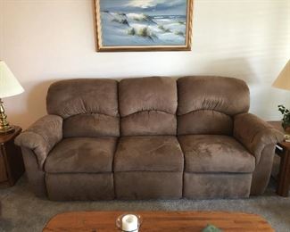 So comfy! Lazy Boy Sofa with recliner on each end...like new!