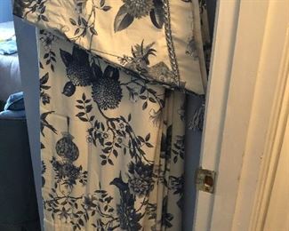 "Williamsburg" Curtain panels (44x84) with four shaped valances