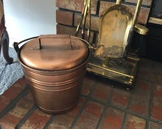 Copper ash bucket