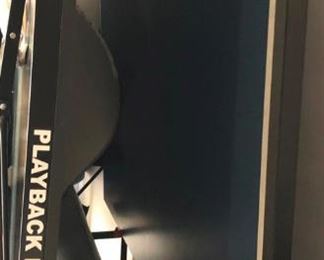 Like new Playback Rollaway ping pong table by Butterfly (pictured folded in half)