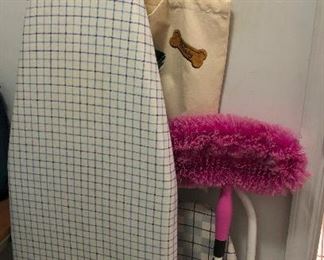 Ironing Board...and table ironing board; fan broom