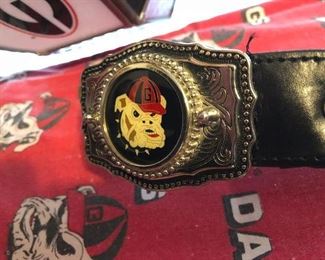UGA belt buckle