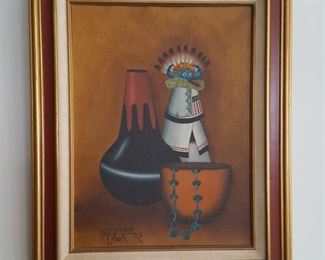  Navajo Oil Painting  S Yellowhair 75
