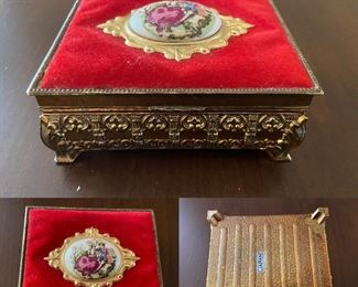 Vintage Japan Small Jewelry Box