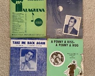 Tons of Vintage Sheet Music