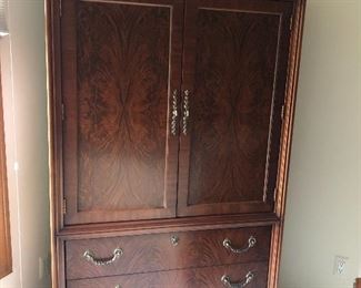 Drexel Studio Mahogany Wardrobe/Armoire with 3 drawers