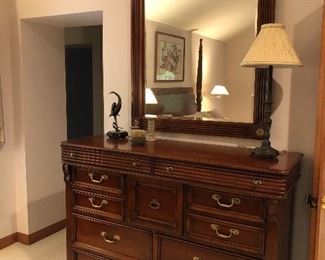 Lexington 11-drawer dresser and mirror