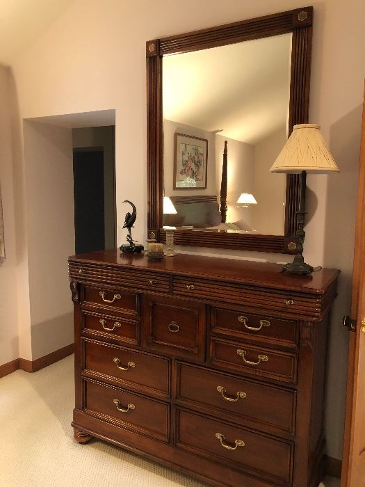 Lexington 11-drawer dresser and mirror