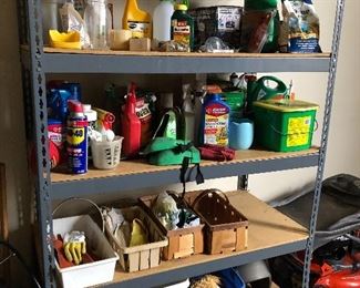 Chemicals - and storage shelf