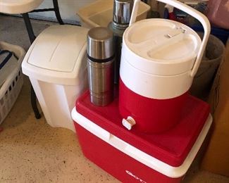 coolers and thermos containers