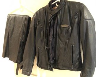 Leather Riding Jacket and pants