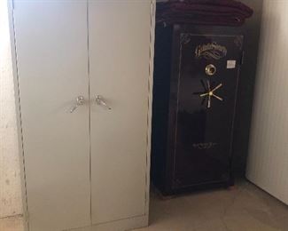 Granite Security gun safe and locking tall metal cabinet with keys