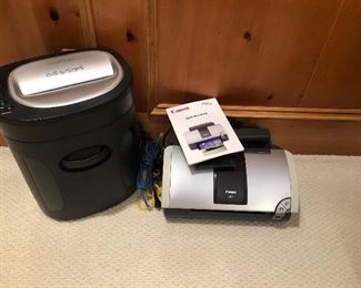 Paper shredder and cannon printer