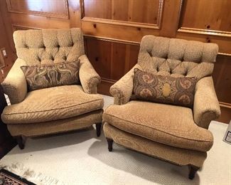 Armchairs by Century - set of 2 available with lumbar cushions