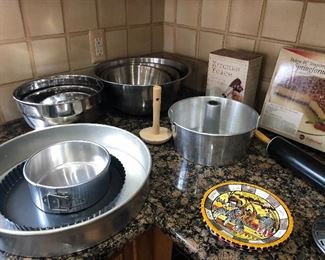 stainless steel bowls, springform pans and more!