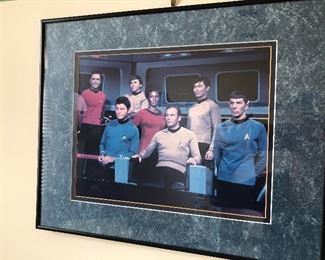 STAR TREK - autographed by all actors of the original series - with certificate of authenticity