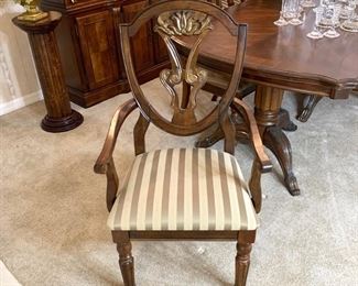 Dining Table w/6 Chairs (1 Leaf) measures                       42" x 72"/90" China Cabinet measures 61" x 16" x 82"