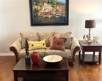 Sofa measures 86" long and 36" deep