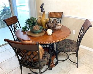 Dinette Set Table measures 47" in diameter