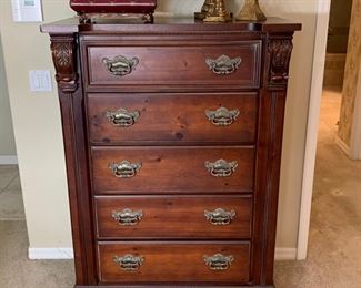 Chest of Drawers measures 40" x 20" x 56"