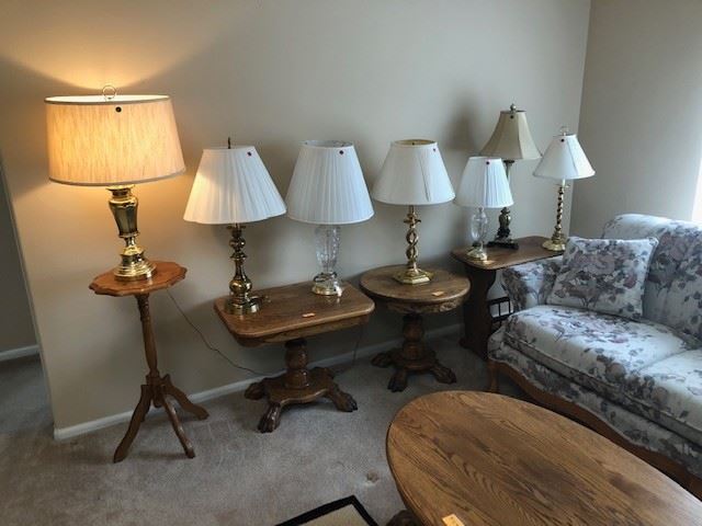Lamps and tables