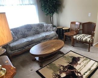 Couch, table and chairs