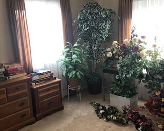 Greenery, dresser, night stand