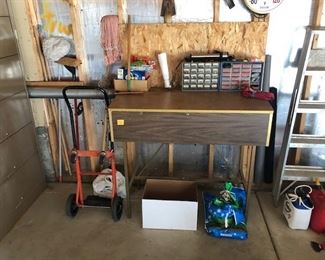 work bench, dolly
