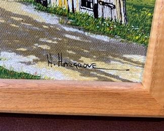 H. Hargrove Signed and Framed Farm Print