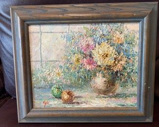 Framed Painting signed Kyle