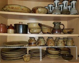 LOTS OF SIGNED POTTERY