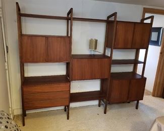 MID-CENTURY WALL UNIT MADE IN YUGOSLAVIA