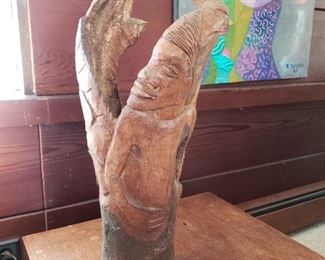 CARVED WOOD SCULPTURE