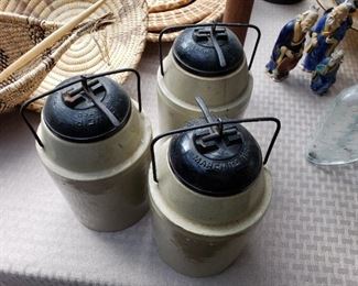 ANTIQUE CROCK JARS RARE