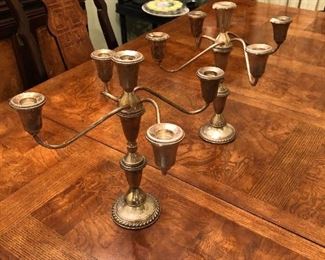 Weighted Sterling Candelabra’s