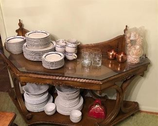 Interesting Vintage Buffet Table