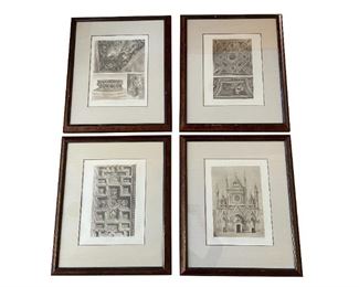 Moyen Age Et Renaissance Prints in Burl Frames